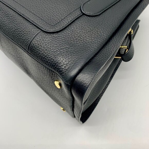 Radley London Black Pebbled Leather Sloane Street Convertible Satchel Bag - Picture 8 of 11